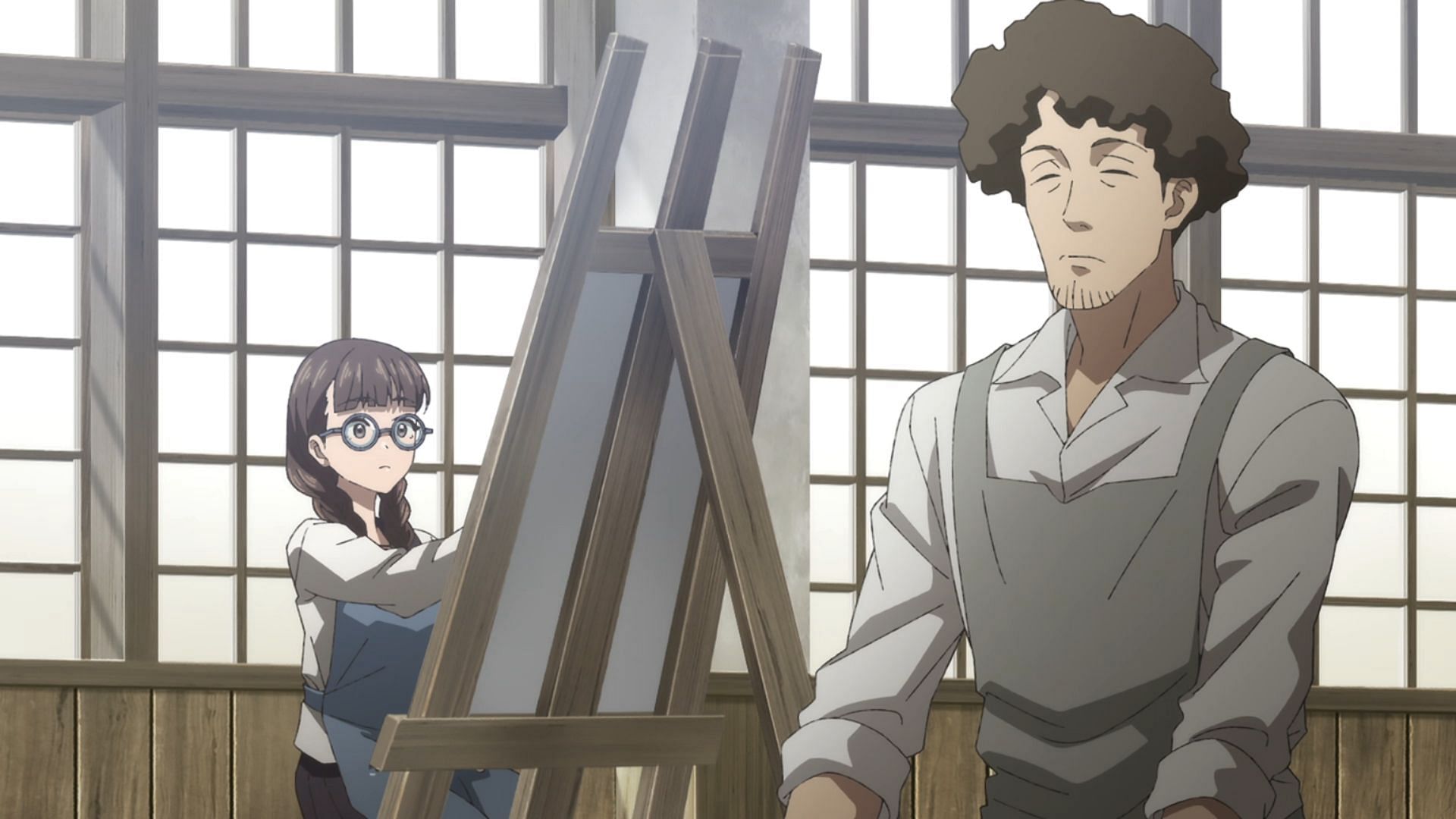 Rie and Arai-sensei (Image via 100studio)